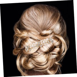 Beavorty Bridal Rhinestone Hair Side Comb for Women Elegant and Rhinestone Hair Accessories Lightweight Design for Wedding Hairstyles and Special Occasions