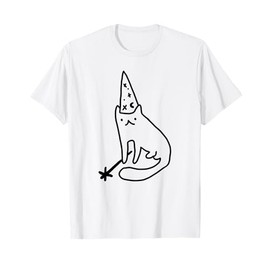 Wizard Cat Funny Meme Drawing T-Shirt for Men Women