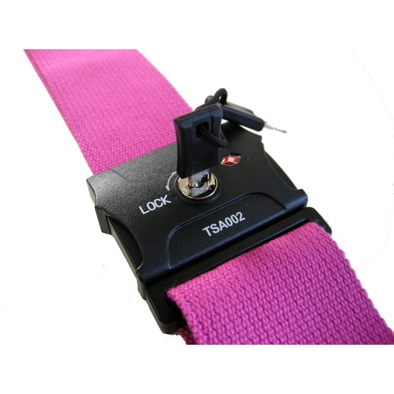 JTB with TSA Lock Suitcase Belt Pink 210010
