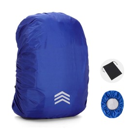 Cosylive Backpack Cover, Waterproof, Rain Cover, Rain Cover, Zack Cover, Lightweight, Reflective Tape, High Durability, Abrasion Resistant, 2 Sizes (18L - 45L), 4 Colors, blue