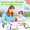 Math Linking Cubes, 100 Math Cube Manipulatives with 30 Learning