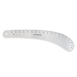 Fairgate 18" French Curve Aluminum Tailor Ruler | Precision Pattern Design & Seam Marking | Varyform 12-118 – Made in USA