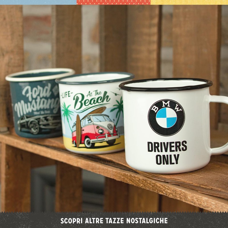 Nostalgic-Art Tazza smaltata retrò, Fendt – Tractors – Idea regalo
