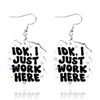 Fun Cute Earrings for Women, Silver Hook Kawaii Jewelry with