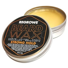 Regrowe Beard Wax Strong Hold - BERGAMOTA - ARGÁN - JOJOBA - BEESWAX - KARITÉ - MACADAMIA