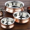 Olympia Medium Handi Copper Serving Dish 150mm - Double Walled,