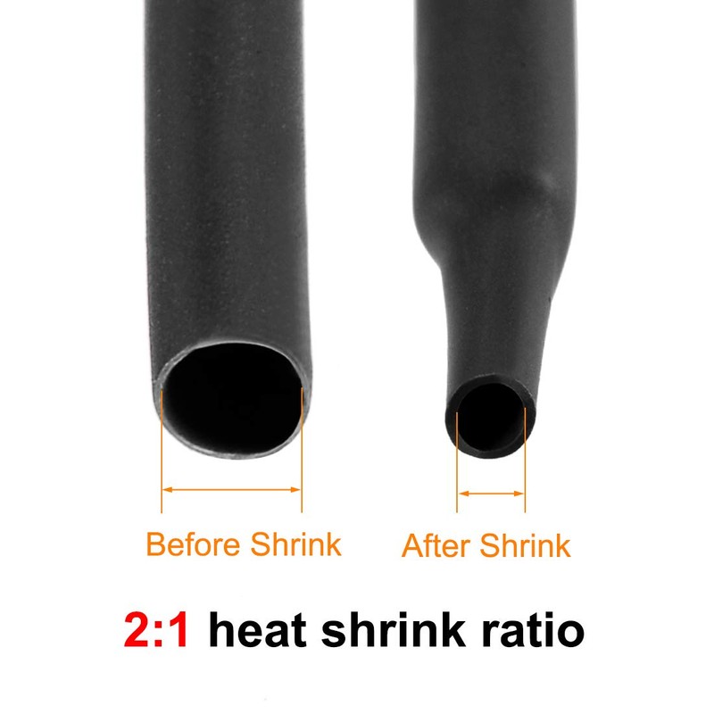 uxcell Heat Shrink Tubing, 6"(150mm) Dia 240mm Flat Width 2:1