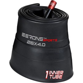 26x4 Inner Tube for Fat Tire Bicycles - Schrader Valve, Fits 26x3.5-26x4.5 Tires, Butyl Rubber & Metal Valve Cap Included
