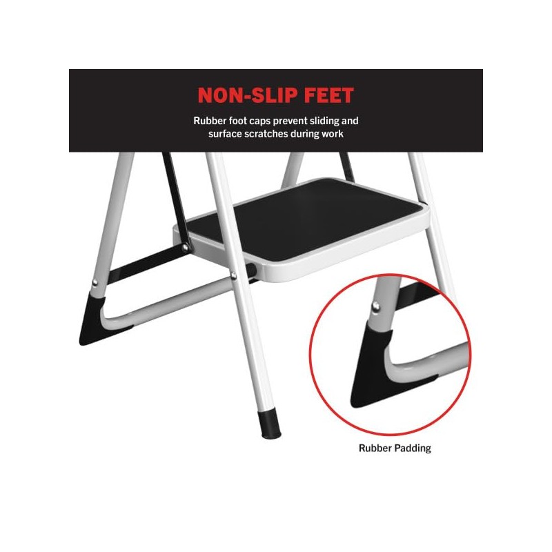 4 Step Ladder Folding Step Stool Ladder for Adults with