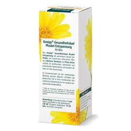 Kneipp Gesundheitsbad Muskel Entspannung - Badeöl mit wertvollem Extrakt der Arnika & ätherischen Ölen aus Cabreuva, Rosmarin & Pinus-Arten - belebt & tut gut nach körperlicher Anstrengung - 100ml