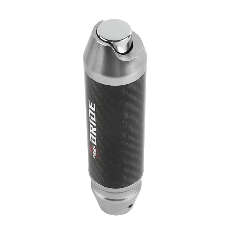 JDM BRIDE Carbon Fiber Aluminum Silver Universal Automatic Car Gear