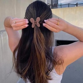 Butterfly Claw Clips for Women Butterfly Hair Clips for Girls 4 Pcs Butterflies Claw Clips for Hair Claws Butterfly Hair Accessories Hair Clamps Clips for Thick and Medium Hair Clips Model Number 0191