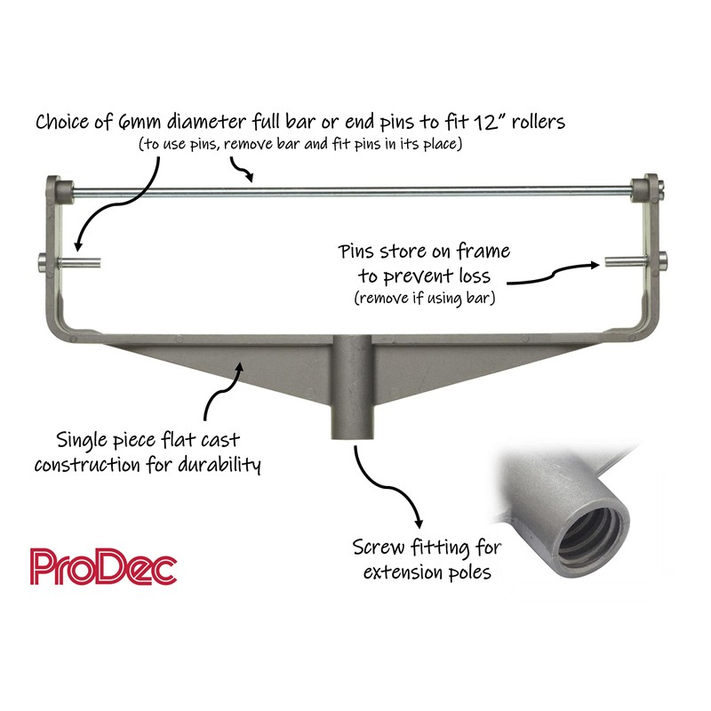 ProDec 12 inch Cast Aluminium Heavy Duty Double Arm Paint