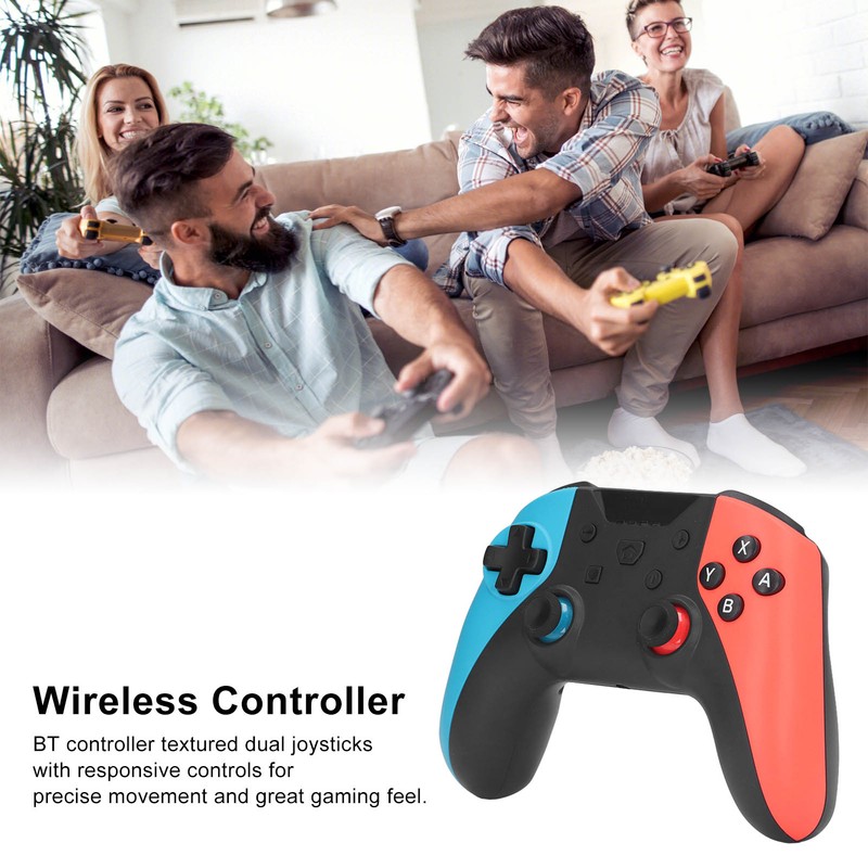 Bluetooth Wireless Controller Motion Control Remote Joystick Gamepad with Motor
