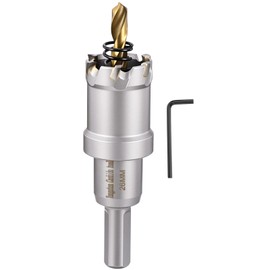 CoCud 1-1/32" (26mm) Hole Saw, Tungsten Carbide TCT Hole Cutters with Drill Bit - for Thick Hard Metal, Stainless Steel, Copper, Aluminum