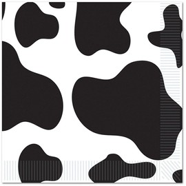 Cow Print And Design Beverage Napkins