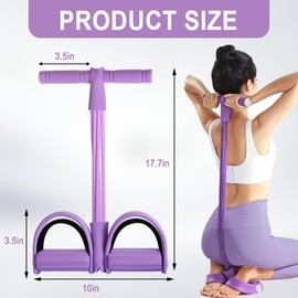 Foot Pedal 21 Fitness Resistance Bands-6 Tube Pedal Ankle Puller Upgraded Durable Resistance Bands with Handles Stretch Bands for Exercise Sit Up AB Training Workout Equipment for Women Men