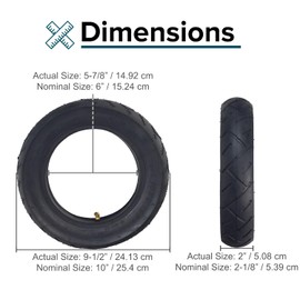 AlveyTech 10x2.125 Tire & Tube Set for The Swagtron SwagCycle