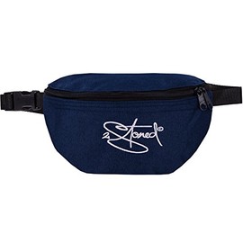 2Stoned Classic Hip Bag with Embroidery Classic Logo or Rudeboy Stylee in 12 Colours, navy, Neck pouch