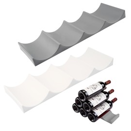 Flaschenregal Kühlschrank,2 Stück Silikon Flaschenablage Weinregal Kühlschrank Flaschenhalter Kühlschrank Weinflaschenhalter für Tisch Pantry Cabinet Bier Halter Trinkflaschen Regal