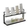 HZBL-LP 2-Tier Space-Saving Drain Rack with Removable Tray, Cup Storage