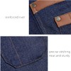 TOPTIE Denim Unisex Half Apron Waist Bistro Apron with Pockets