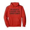 Candy Cane Funny Christmas Pullover Hoodie
