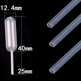 4ml Liquid Pipette Dropper for Chocolate or Strawberry Cupcakes, Ice Cream, Mini Cakes, Waffles, Candy Molds, Squeeze Dropper Wine Injector, Disposable Clear Plastic Dropper Pipette (Pack of 50)