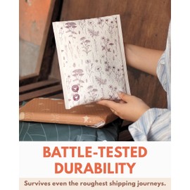 Bubble Mailers 10x13-25 Pack Biodegradable Shipping Bags for Clothes - Impack Self-Seal Protective Thick Mailing Envelope for Accessories & Clothing - Wildflower