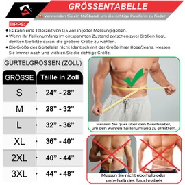AQF Weightlifting Belt - 4 Inch 6 Inch Wide Leather Lumbar Support Padded Lifting Belt, Gym Belt with Steel Roller Buckle, Sports Belt for Body Building and Fitness (Black/Gold, 4 Inches, XL 36 - 40