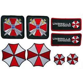 Miltacusa Umbrella Company Costume Cosplay Patches Set of 8
