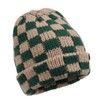 Clakllie Winter Stocking Beanie Hat Foldable Knitted Hats Roll-up Edge