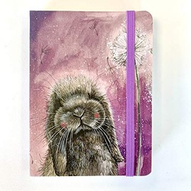 ALEX CLARK Misty Small Chunky Notebook - Soft Back Cover - Elastic Closure Journal - Lined Pages