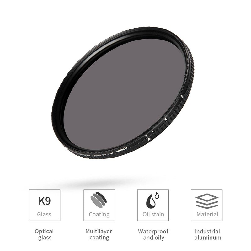 Haida 58mm PROII 1.5-5.0 Stops Multi-Coated Variable ND Filter