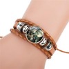 GOOKEY Adjustable Wolf Braided Leather Bracelet - Cute Bangle Bracelets