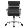 LANDSUN Home Office Chair Mid Back Desk Chair PU Leather