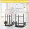 Hand Trucks Heavy Duty, Dolly Cart with Wheels 600LB Capacity,