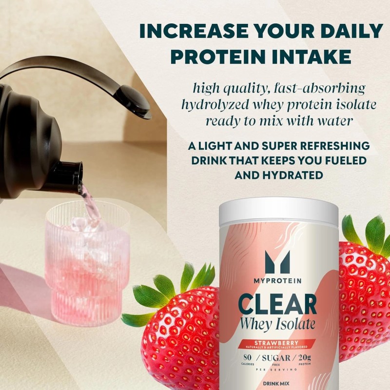 Myprotein Clear Whey Isolate Protein Powder, 1.1 Lb (20 Servings)