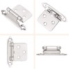 knobelite Satin Nickel Cabinet Hinges for Kitchen Cabinets Doors, 30