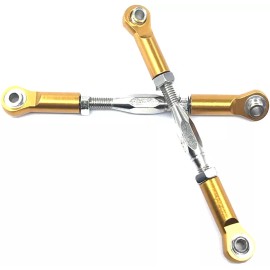 Integy RC Model Alloy Machined M3 Size Ball End 64mm Linkages w/ Adjustable Turnbuckles