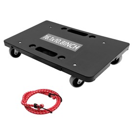 WBJKZJD Furniture Mover with Wheels, Heavy Duty Moving Dolly Interlocking Design Small Flat Dolly Cart, 16 Inch, Black (1)