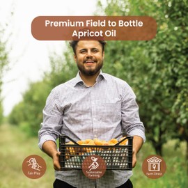 Nature Packaged Apricot Kernel Oil (16oz) - Direct from Spain and Turkey- 100% Pure Carrier Oil for Hair, Face, and Skin - Cold-Pressed Carrier Oils - 1 Pack
