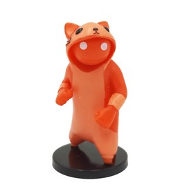 Bizak Gang Beasts 64114020-1 Pack of 5 Figures in Blister Pack Red Cat Collectible Figures of the Fighting Player (64114020)