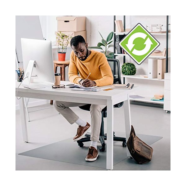 Floortex Recycled Chair Mat for Hard Floors 48" x 60",