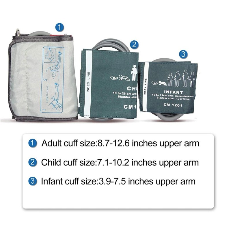 CONTEC08A Blood Pressure Monitor Upper Arm BP Electronic Sphygmomanomet