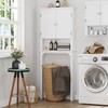 UTEX Over The Toilet Storage Cabinet, Over Toilet Bathroom Organizer