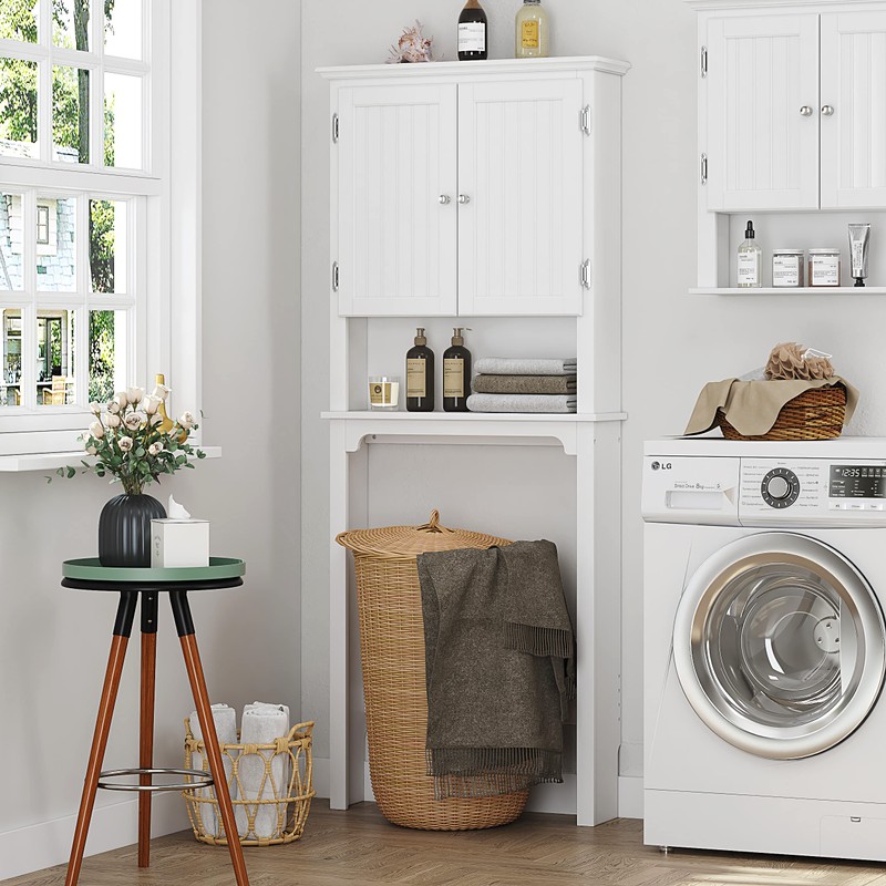 UTEX Over The Toilet Storage Cabinet, Over Toilet Bathroom Organizer