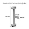 Plastic Clip for Linear Drain, Tile Tray Supporter, Grey Plastic