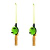 Jenzi Ice Fishing Rod Set of 2 + Free Petri