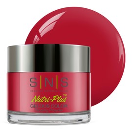 SNS Nail Dip Powder, Gelous Color Dipping Powder - Matching PJs (Red) - Long-Lasting Dip Nail Color Lasts 14 Days – Low-Odor & No UV Lamp Required - 1 oz
